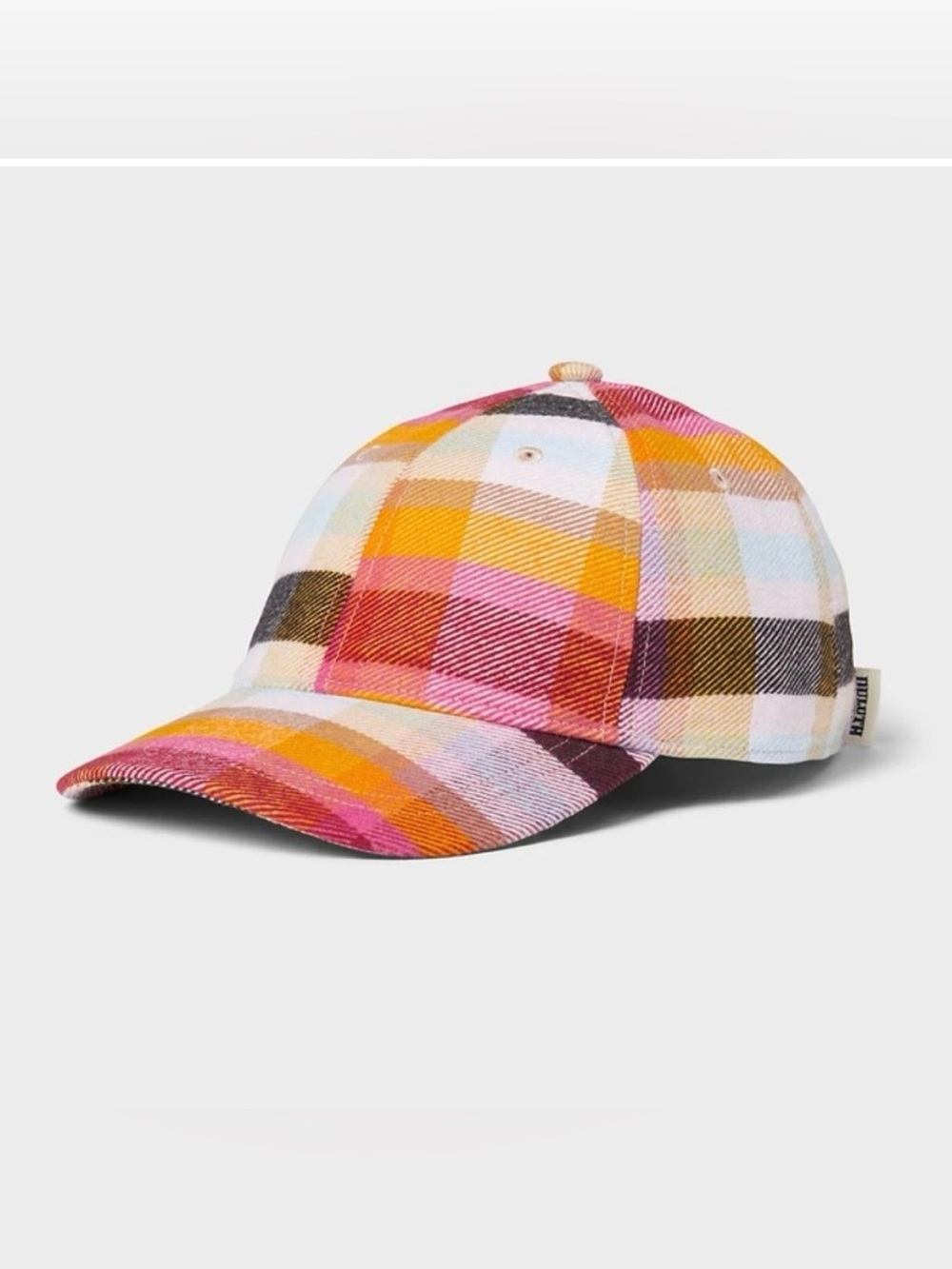 DULUTH TRADING CO. Folklore Flannel Plaid Classic Ball Cap Hat L/XL